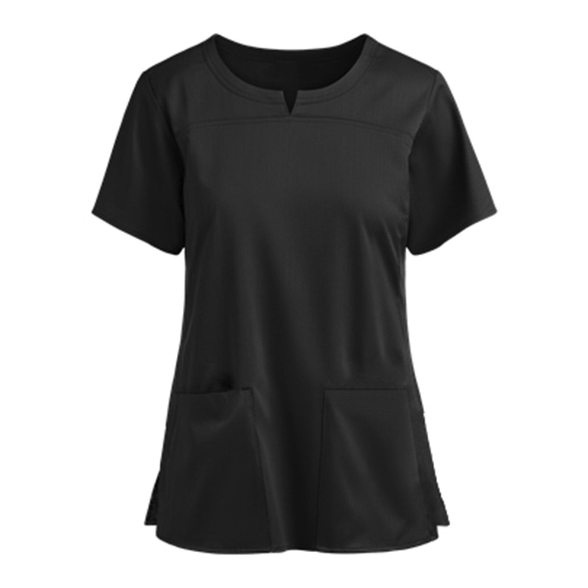 Blouse de soins col en V — Manches courtes, deux poches