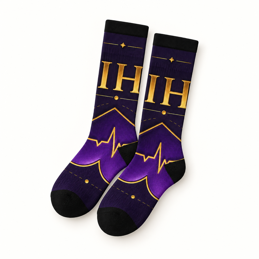 Chaussettes Crew unisexes présentées séparément pour le Pack Clinique Premium IhhErgoMedStyle