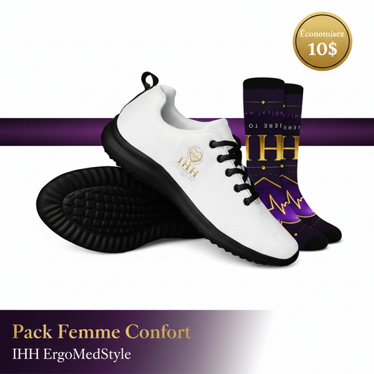 Pack Femme Confort IhhErgoMedStyle — Blanc et or
